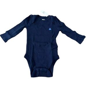 Baby GAP Girl Mix and Match Long Sleeve Bodysuit, Navy Blue, 6-12 Months, NEW